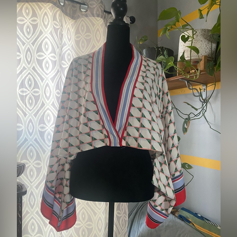 Classy Flowing Dress Shirt. Japanese style , Crop Top, Blouse